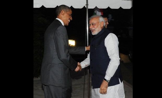 Thủ tướng Ấn Độ Narendra Modi và Tổng thống Mỹ Barack Obama