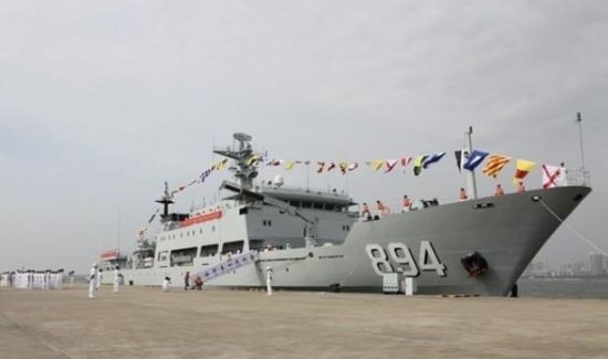 Trung Quốc tổ chức lễ biên chế tàu thử nghiệm tổng hợp mới Lý Tứ Quang (nguồn Tân Hoa xã)