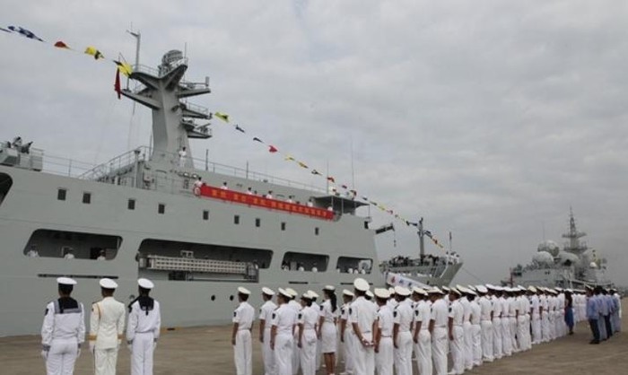 Trung Quốc tổ chức lễ biên chế tàu thử nghiệm tổng hợp mới Lý Tứ Quang (nguồn Tân Hoa xã)