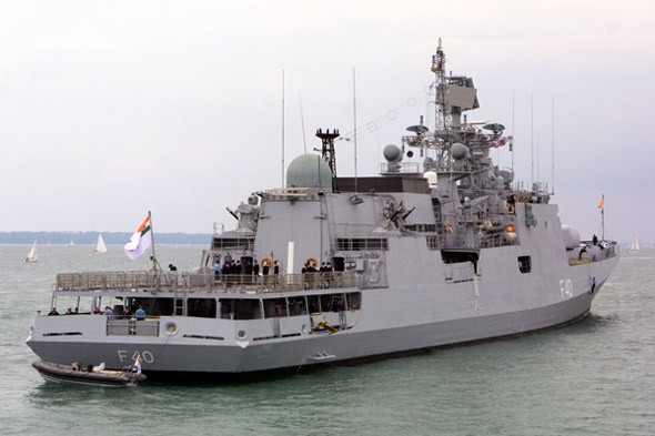 Tàu hộ vệ tàng hình lớp Talwar, Hải quân Ấn Độ (ảnh tư liệu)