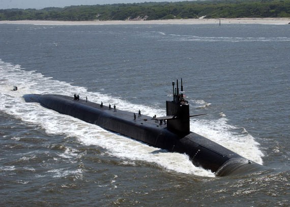 Tàu ngầm hạt nhân chiến lược lớp Ohio của Hải quân Mỹ (ảnh tư liệu)