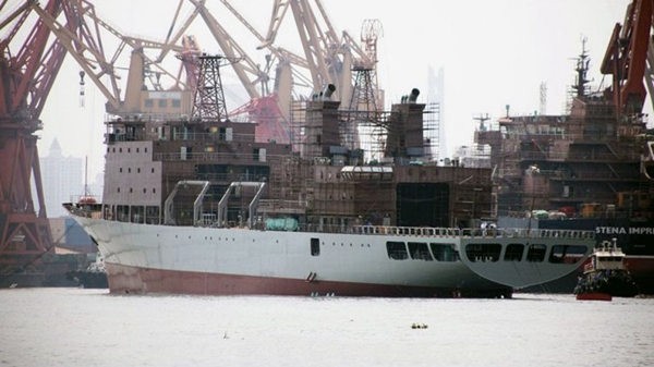 Tàu tiếp tế mới lớp 15.000 tấn của Trung Quốc (nguồn báo Hoàn Cầu, TQ)