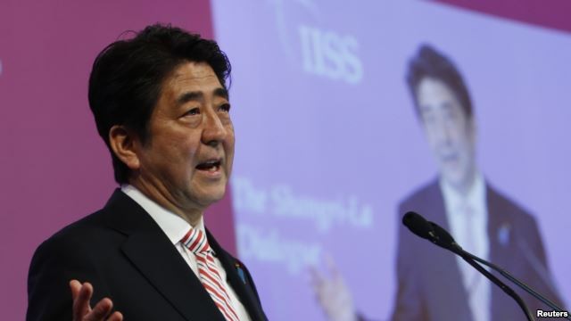Tại Đối thoại Shangri-La 2014, Thủ tướng Nhật Bản Shinzo Abe tuyên bố Nhật Bản sẽ phát huy vai trò lớn hơn trong khu vực