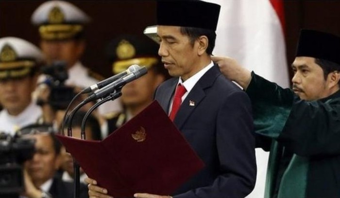 Ngày 20 tháng 10 năm 2014, ông Joko Widodo tuyên thệ nhậm chức Tổng thống Indonesia