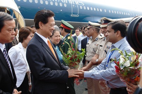 Ngày 27 tháng 10 năm 2014, Thủ tướng Nguyễn Tấn Dũng tại thành phố Bodhgaya, Ấn Độ