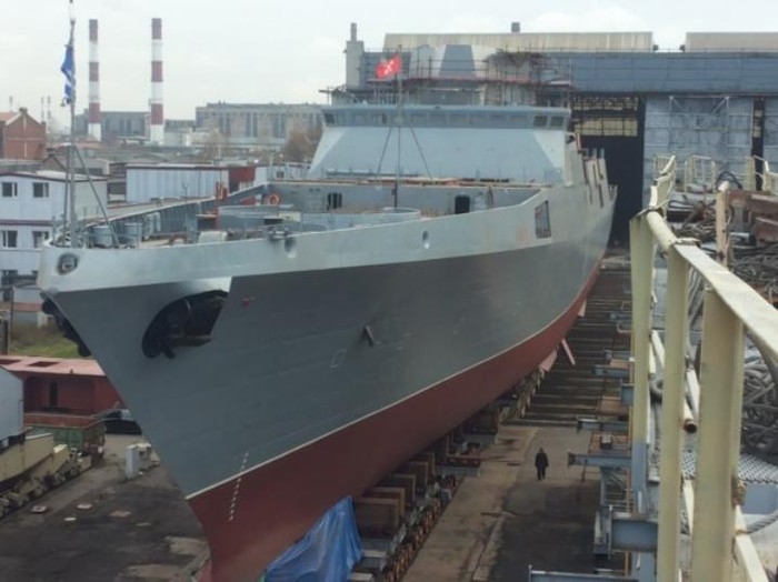 Tàu hộ vệ tàng hình Admiral Kasatonov Type 22350 Nga hạ thủy