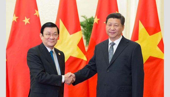Chủ tịch nước Trương Tấn Sang gặp lãnh đạo Trung Quốc bên lề Hội nghị Cấp cao APEC 2014