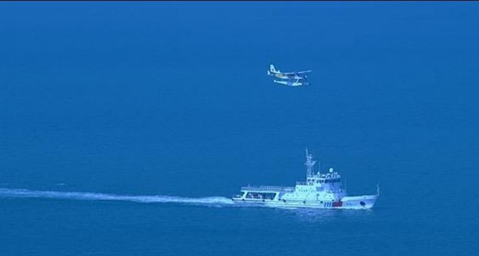 Ngày 19 tháng 11 năm 2014, tàu Hải tuần-1103 và thủy phi cơ Trung Quốc tiến hành tuần tra liên hợp ở Biển Đông.