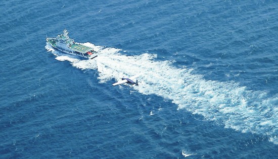 Ngày 19 tháng 11 năm 2014, tàu Hải tuần-1103 và thủy phi cơ Trung Quốc tiến hành tuần tra liên hợp ở Biển Đông.