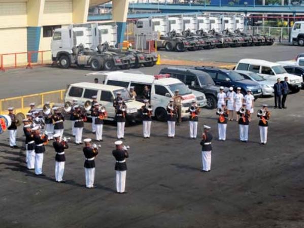 Hải quân Philippines tổ chức lễ đón biên đội tàu chiến Việt Nam đến thăm nước này