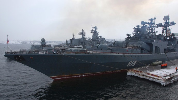 Tàu chiến Nga ở cảng Severomorsk