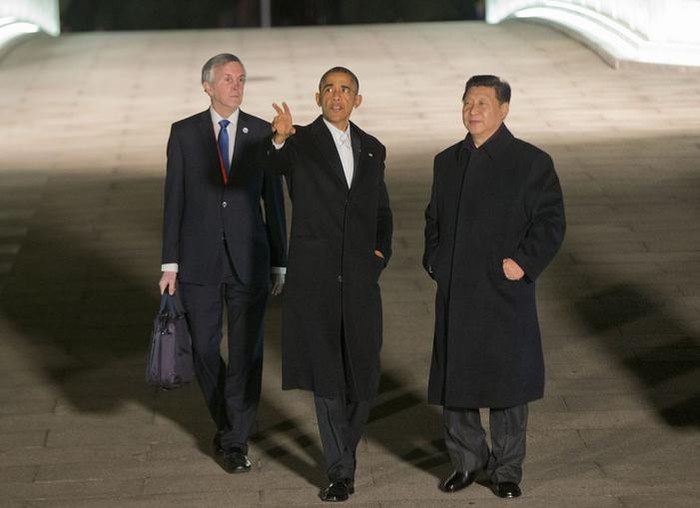 Tổng thống Mỹ Barack Obama và Chủ tịch Trung Quốc Tập Cận Bình tại Bắc Kinh ngày 11 tháng 11 năm 2014