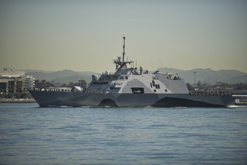 Tàu tuần duyên USS Freedom Hải quân Mỹ triển khai ở khu vực châu Á-Thái Bình Dương