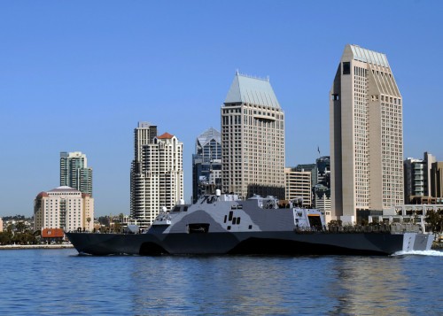 Tàu tuần duyên USS Freedom Hải quân Mỹ triển khai ở khu vực châu Á-Thái Bình Dương