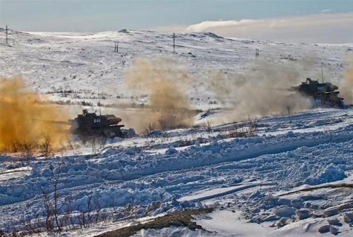 Quân đội Nga tổ chức diễn tập quân sự ở trong vòng cung Bắc Cực (ảnh tư liệu)