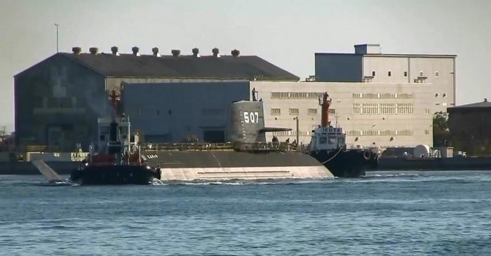 Ngày 8 tháng 10 năm 2014, tàu ngầm Tateryu lớp Soryu Nhật Bản hạ thủy