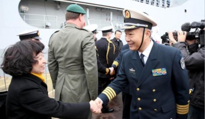 Chu Danh Quý - Chính ủy biên đội hộ tống tốp thứ 18 Hải quân Trung Quốc (Hạm đội Nam Hải)