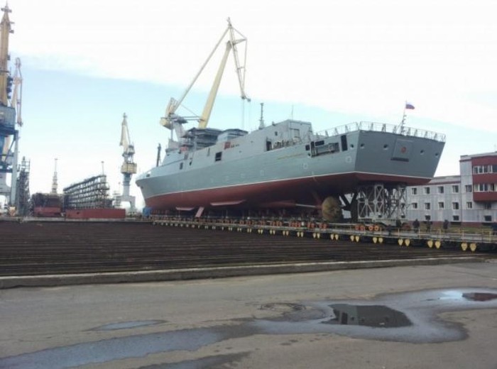 Tàu hộ vệ tàng hình Admiral Kasatonov Type 22350 Hải quân Nga hạ thủy