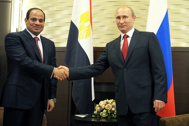 Ông Abdul Fattal al-Sisi thăm Nga vào ngày 16 tháng 8 năm 2014