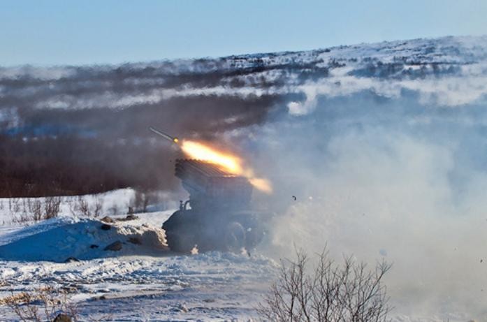 Quân đội Nga diễn tập bắn đạn thật ở Bắc Cực (ảnh tư liệu)