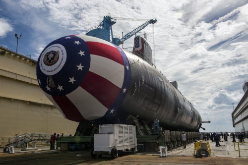 Mỹ hạ thủy tàu ngầm hạt nhân tấn công lớp Virginia thứ 11