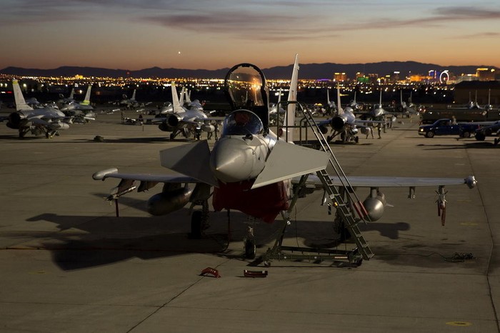 Máy bay chiến đấu Mỹ tham gia diễn tập Red Flag, ở căn cứ không quân Nellis ngày 2 tháng 2 năm 2015