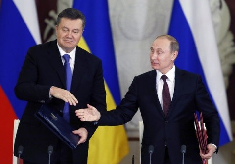 (Cựu) Tổng thống Ukraine Victor Yanukovych và Tổng thống Nga Vladimir Putin