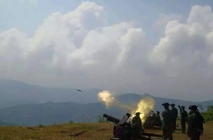 Chiến sự ở khu vực Kokang, miền bắc Myanmar (nguồn mạng sina TQ)