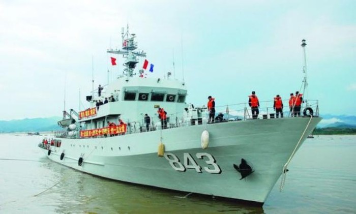 Tàu quét mìn Thường Thục Type 081 khởi công chế tạo vào tháng 12 năm 2009, hạ thủy vào tháng 5 năm 2012, biên chế cho đại đội 10, Hạm đội Nam Hải vào ngày 13 tháng 5 năm 2013