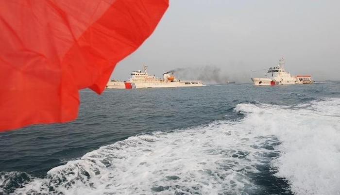 Hình ảnh tuyên truyền trên báo chí Trung Quốc về hoạt động tuần tra phi pháp vùng biển Hoàng Sa lần này