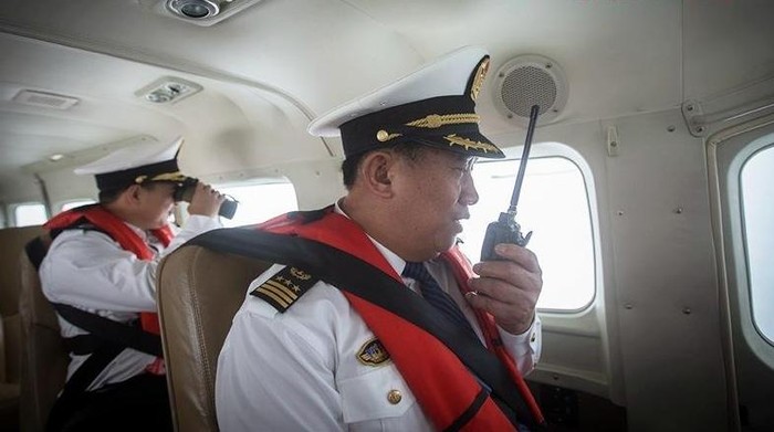 Hình ảnh tuyên truyền trên báo chí Trung Quốc về hoạt động tuần tra phi pháp vùng biển Hoàng Sa lần này