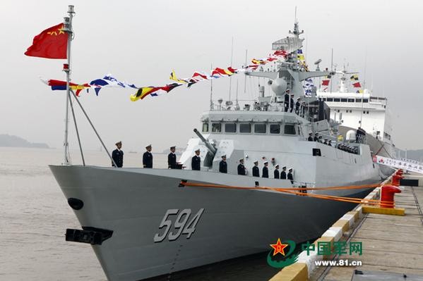 Tàu hộ vệ hạng nhẹ Chu Châu số hiệu 594 Type 056A Hạm đội Đông Hải, Hải quân Trung Quốc