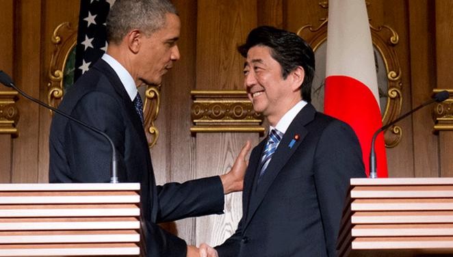Thủ tướng Nhật Bản Shinzo Abe và Tổng thống Mỹ Barack Obama