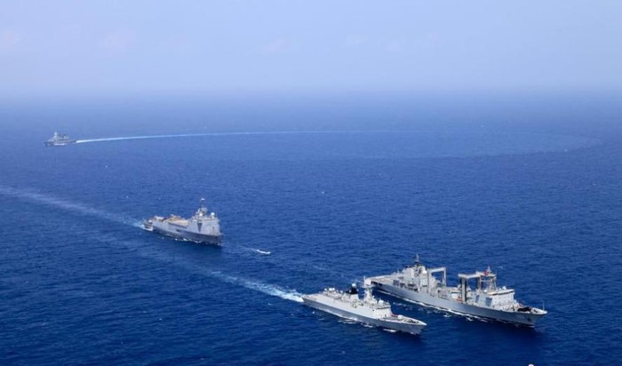 Biên đội hộ tống tốp thứ 16 của Hải quân Trung Quốc tham gia diễn tập với biên đội 465 của EU (ảnh tư liệu)