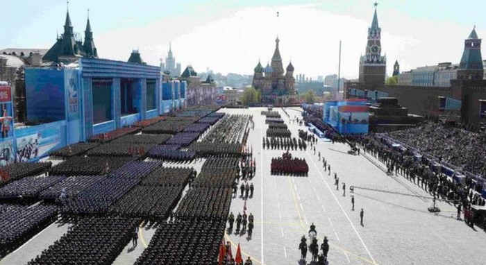 Lễ duyệt binh tổ chức ở Quảng trường Đỏ Nga ngày 9 tháng 5 năm 2015