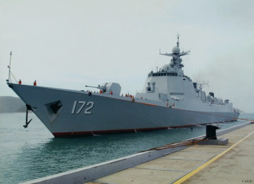 Tàu khu trục tên lửa Côn Minh số hiệu 172 Type 052D, Hạm đội Nam Hải, Hải quân Trung Quốc (nguồn mạng sina)