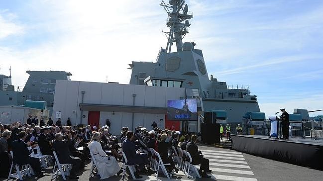 Ngày 23 tháng 5 năm 2015, Australia hạ thủy tàu khu trục phòng không HMAS Hobart