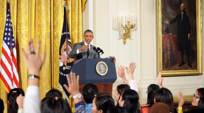 Ngày 1 tháng 6 năm 2015, tại Nhà Trắng, Tổng thống Mỹ Barack Obama đối thoại với 75 thanh niên đến từ các nước Đông Nam Á