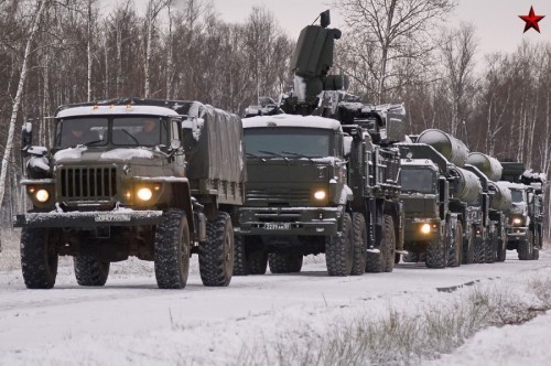 Trung đoàn tên lửa S-400 Moscow, Nga tiến hành diễn tập