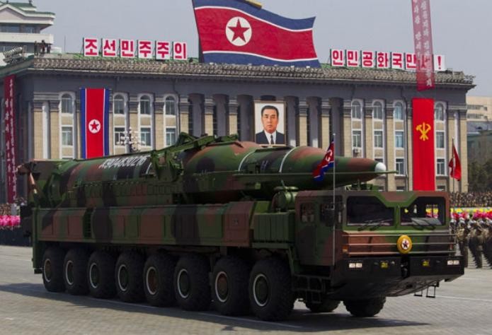 Tên lửa của CHDCND Triều Tiên trong lễ duyệt binh