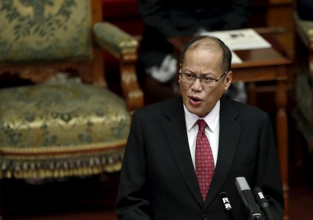 Ngày 3 tháng 6 năm 2015, Tổng thống Philippines Benigno Aquino phát biểu tại Thượng viện Nhật Bản