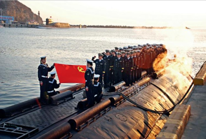 Tàu ngầm hạt nhân chiến lược Trung Quốc (nguồn mạng quân sự sina Trung Quốc)