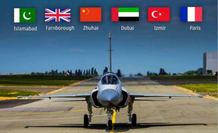 Trung Quốc và Pakistan đã phối hợp đưa máy bay chiến đấu Kiêu Long đã tham gia 6 triển lãm hàng không quốc tế lớn, tìm cách tiếp thị xuất khẩu kiếm tiền