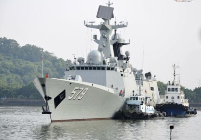 Tàu hộ vệ tên lửa Hàm Đan số hiệu 579 Type 054A, Hải quân Trung Quốc