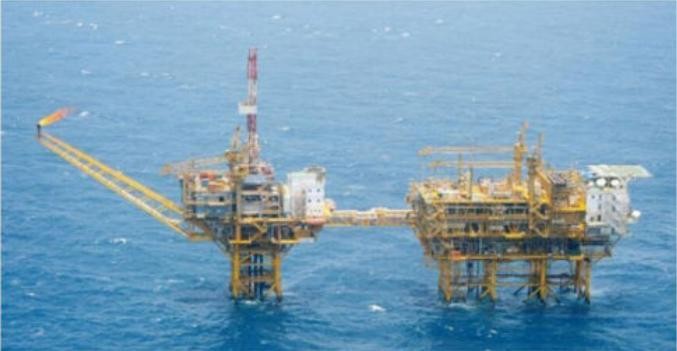 Giếng dầu Trung Quốc ở biển Hoa Đông do Bộ Ngoại giao Trung Quốc công bố (nguồn mạng sina Trung Quốc)