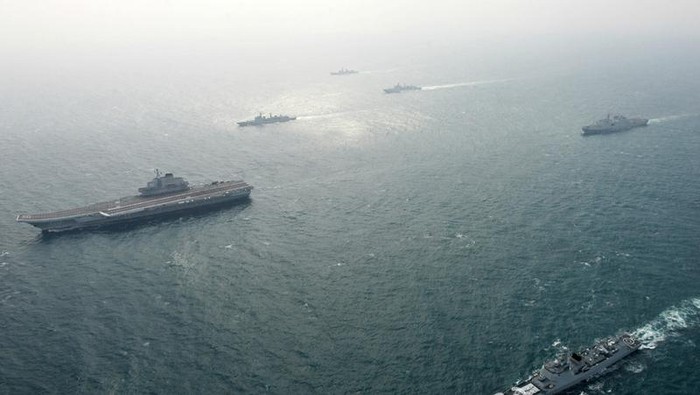 Biên đội tàu sân bay Liêu Ninh, Hải quân Trung Quốc trên Biển Đông (ảnh tư liệu)