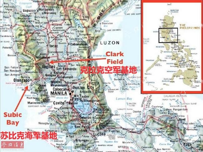 Căn cứ hải quân vịnh Subic và căn cứ không quân Clark của Philippines