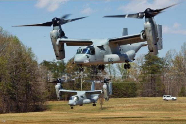 Nhật Bản mua 17 máy bay vận tải cánh xoay nghiêng Osprey của Mỹ