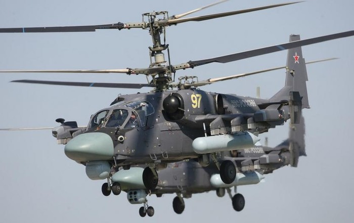 Máy bay trực thăng vũ trang Ka-52K Hải quân Nga