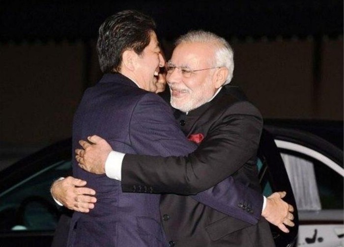 Thủ tướng Nhật Bản Shinzo Abe và Thủ tướng Ấn Độ Narendra Modi